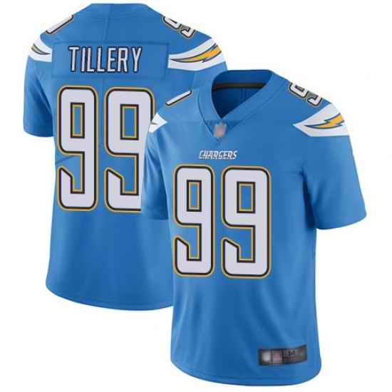 Chargers 99 Jerry Tillery Electric Blue Alternate Men Stitched Football Vapor Untouchable Limited Jersey